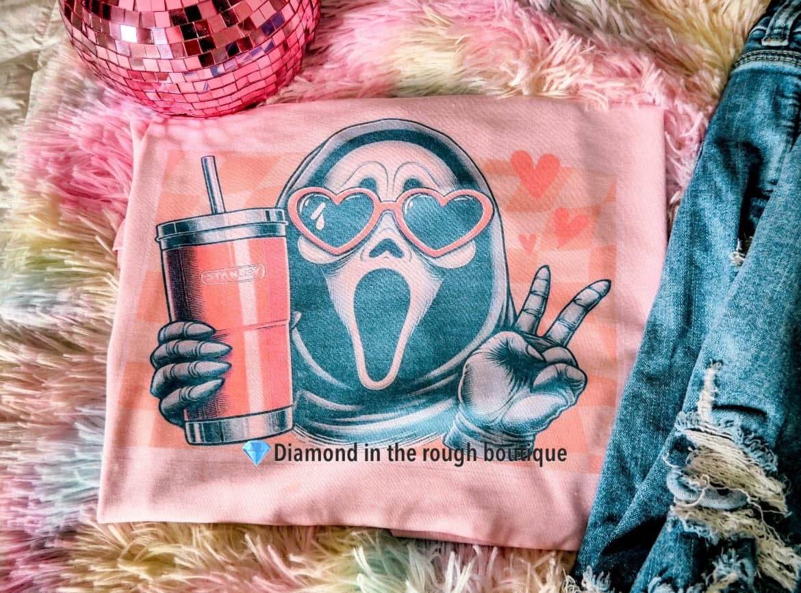 Ghost face valentines-graphic tee