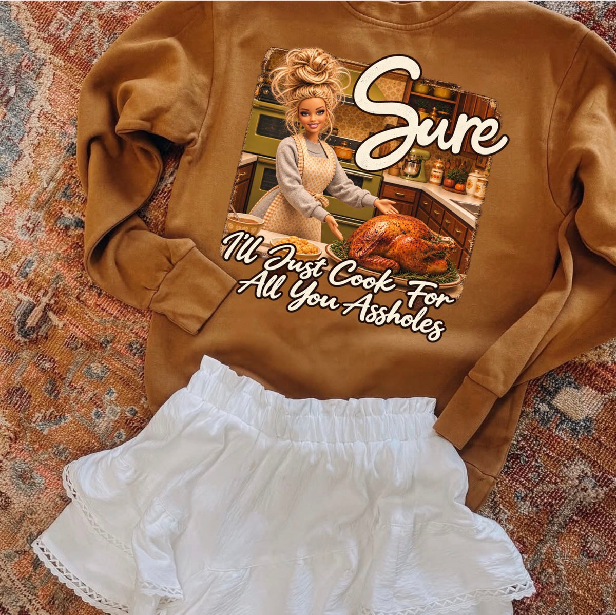 Sure, I’ll just cook-sweatshirt