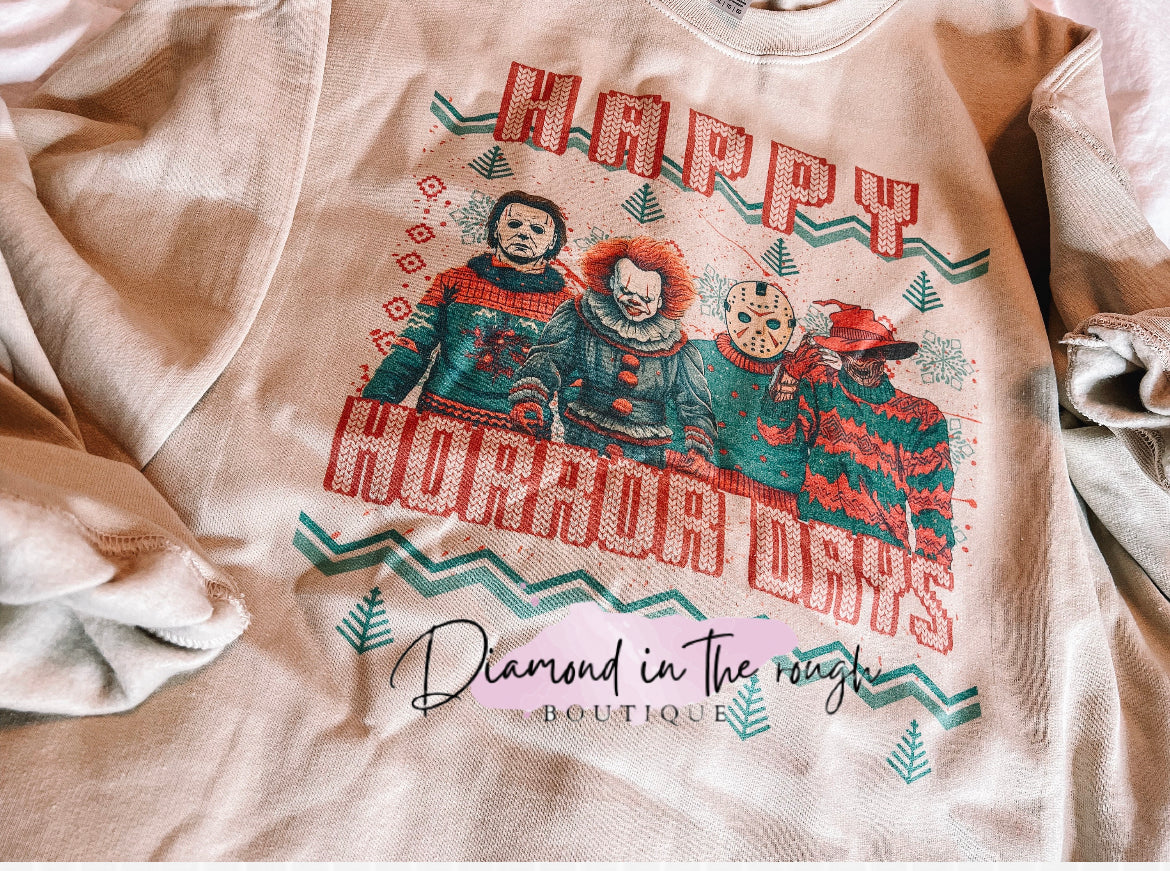 Happy Horror Days-crew neck