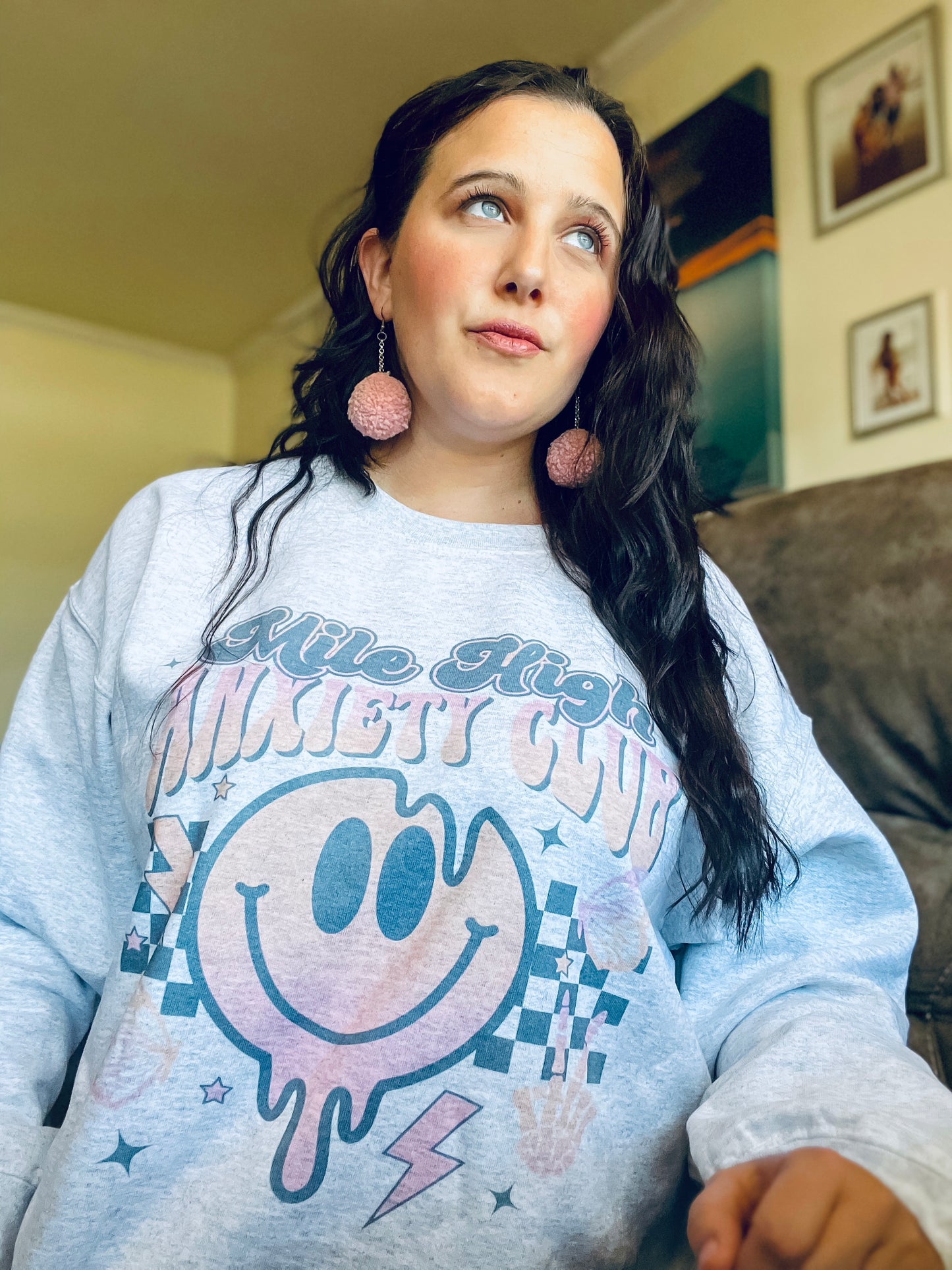 Mile high anxiety-Crewneck