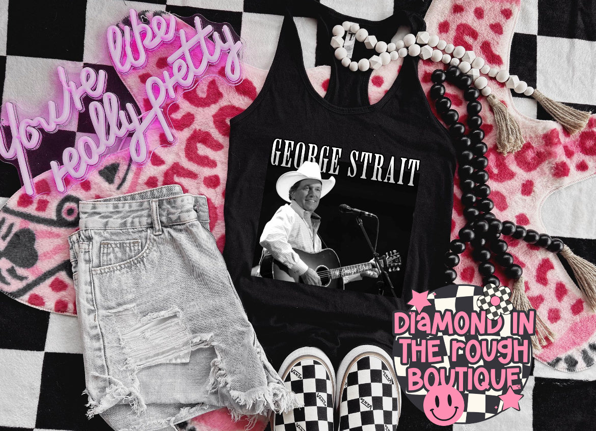 George straight-racer back tank