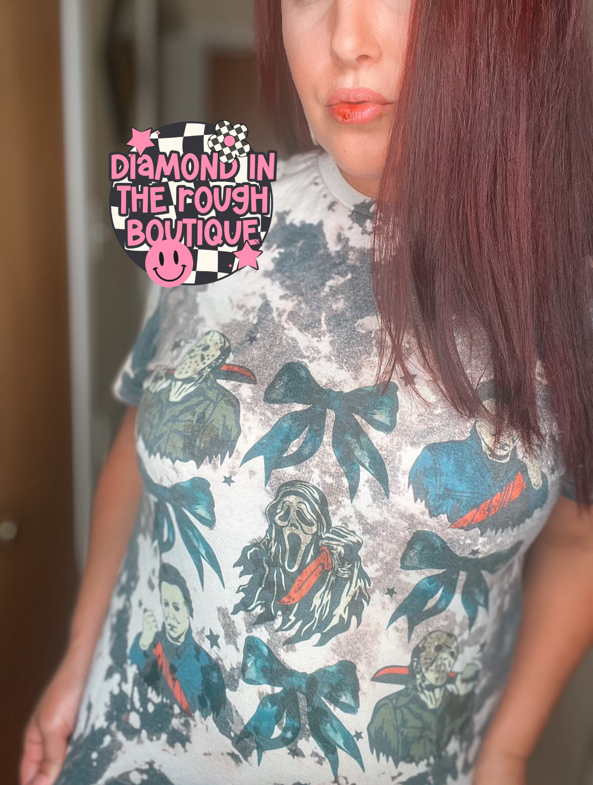 Coquett horror-bleached tee