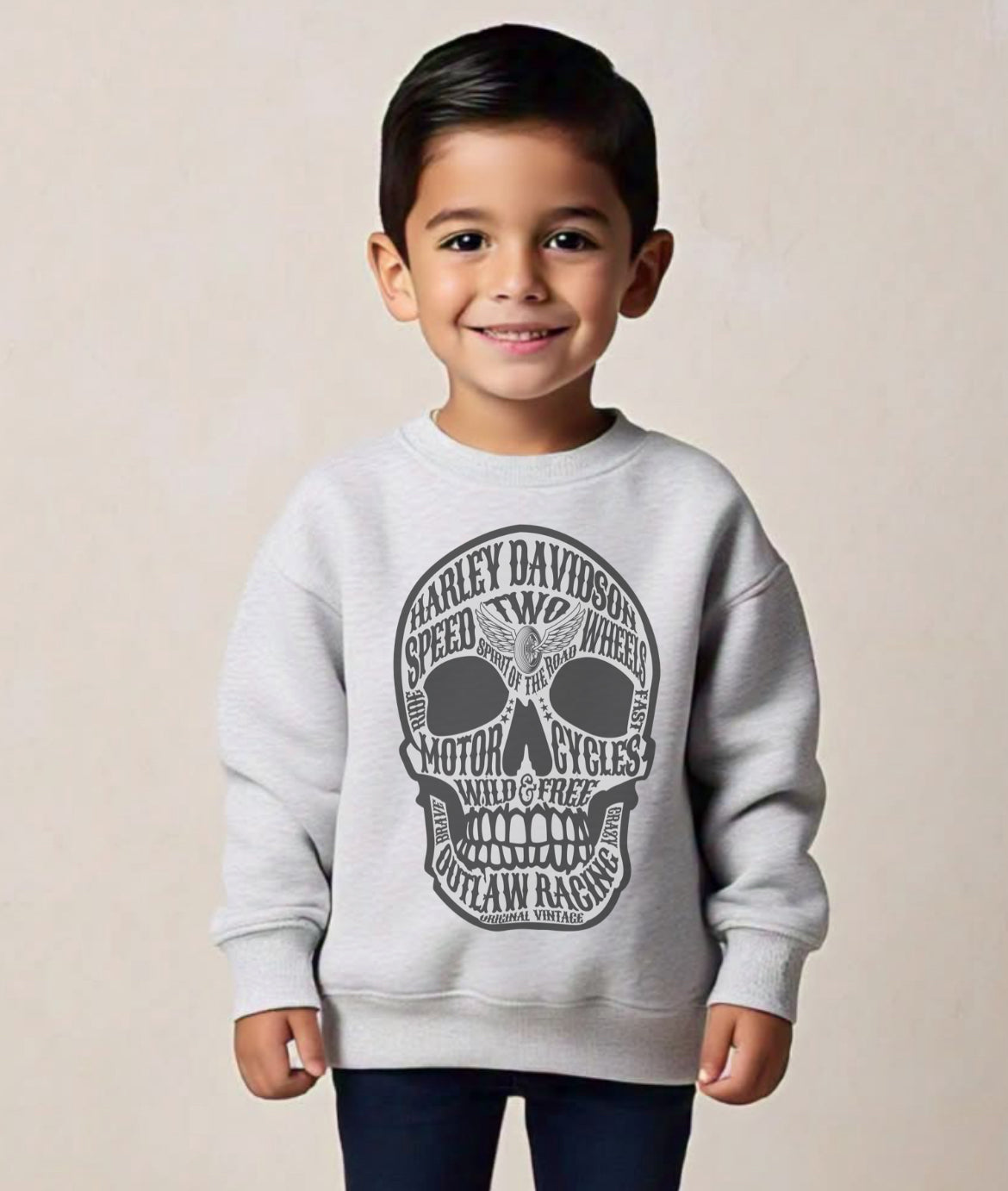 Harley D -Youth Crewneck