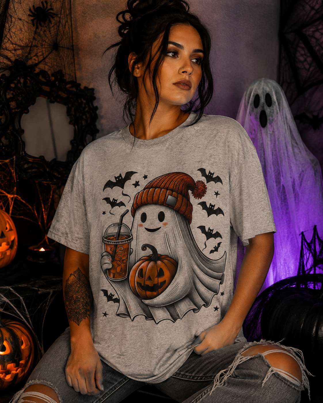 Coffee Ghost-graphic tee