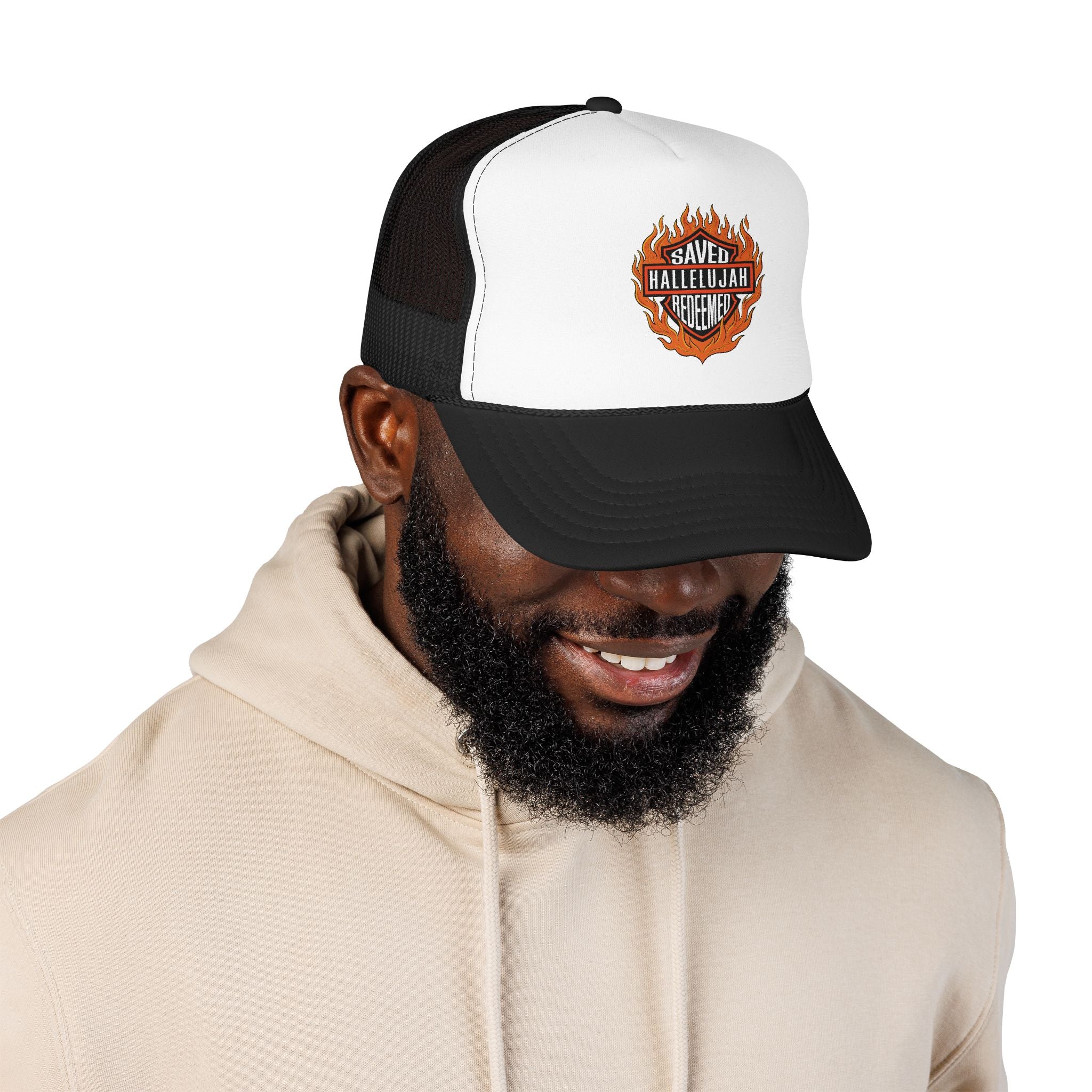 Saved Hallelujah Redeemed Foam Trucker Hat