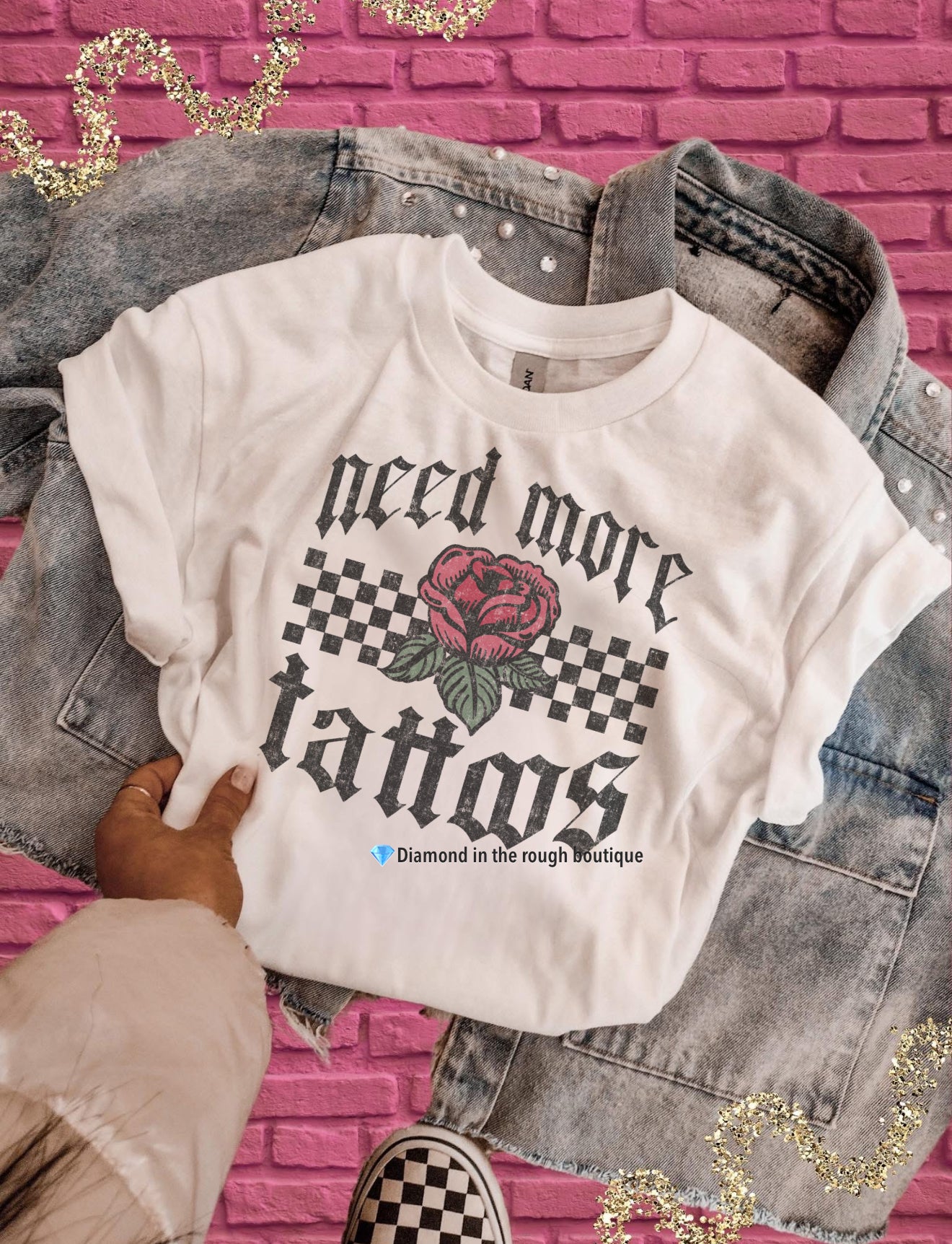 Need more tattoos-graphic tee the