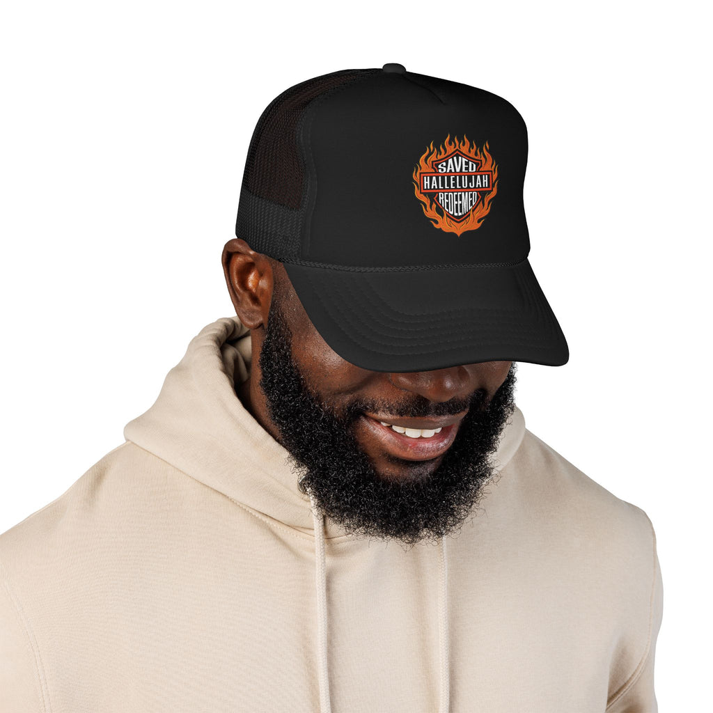 Saved Hallelujah Redeemed Foam Trucker Hat