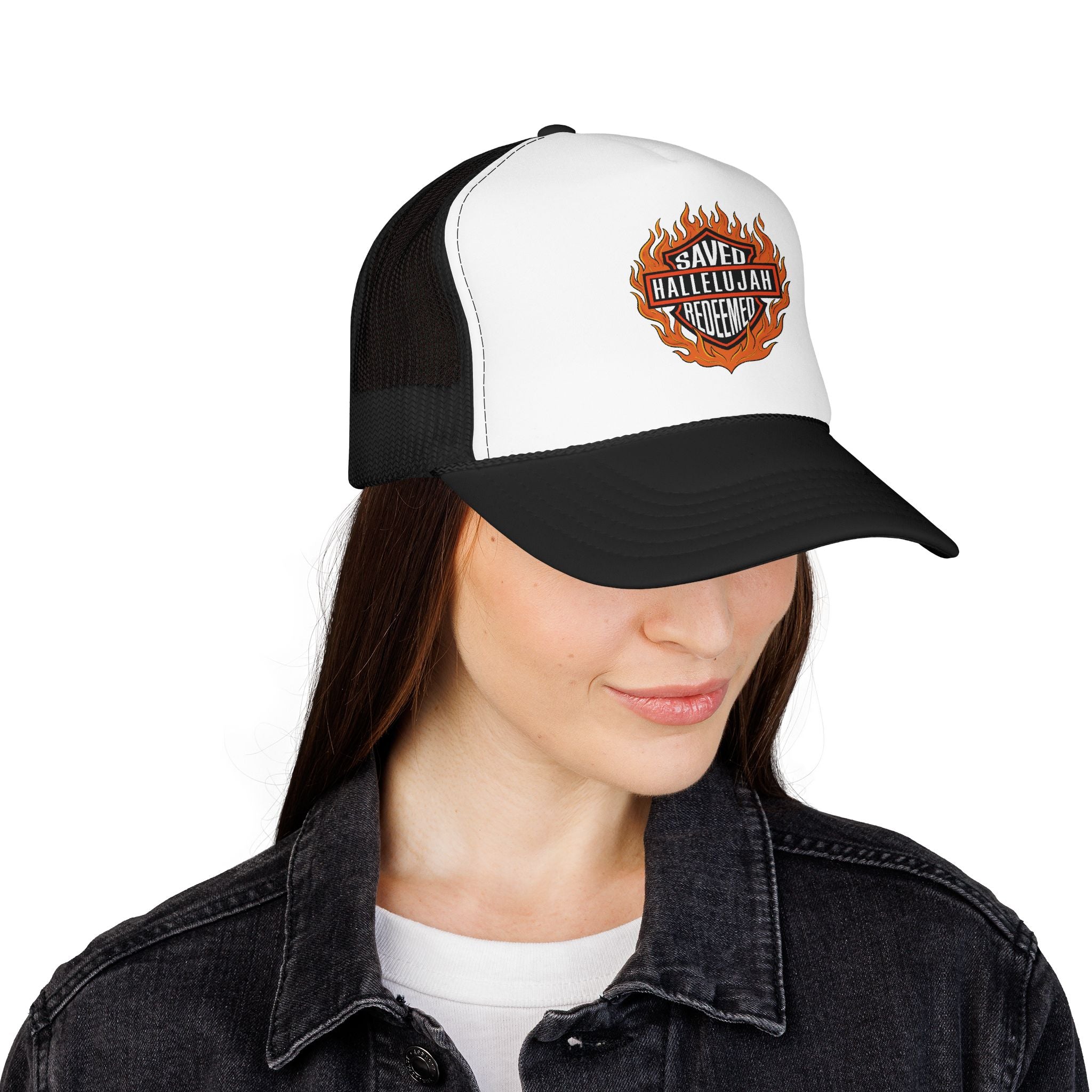 Saved Hallelujah Redeemed Foam Trucker Hat