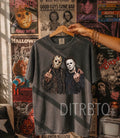 Michael + Jason middle finger  -graphic tee comfort color