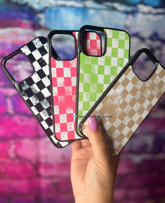 Checkered iPhone Cases (4 colors)