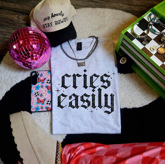 Cries easily-graphic tee