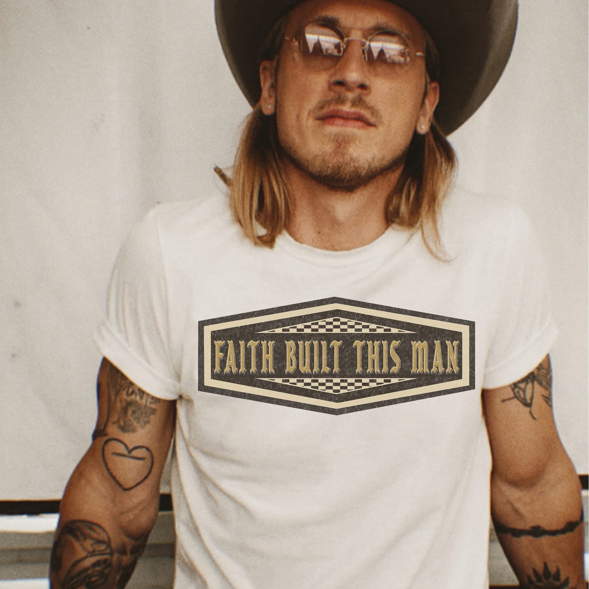 Faith Built This Man-graphic tee