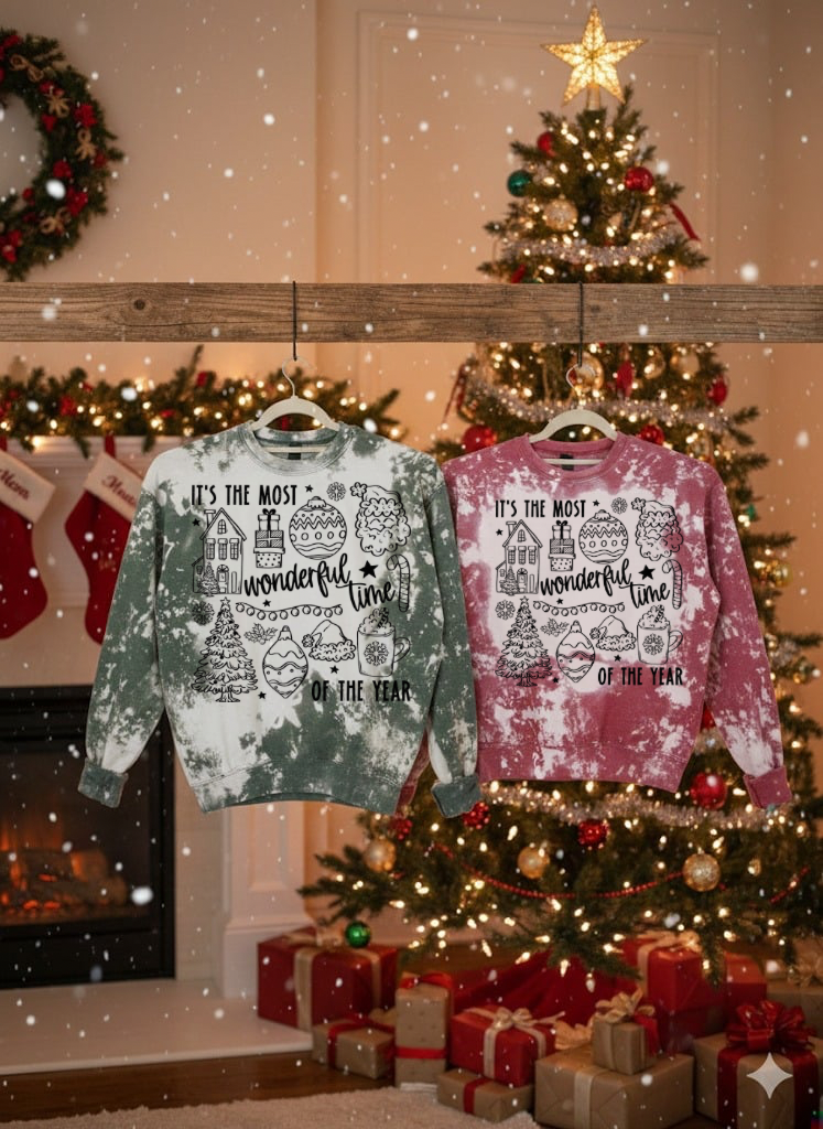 Wonderland collage-bleached sweatshirt