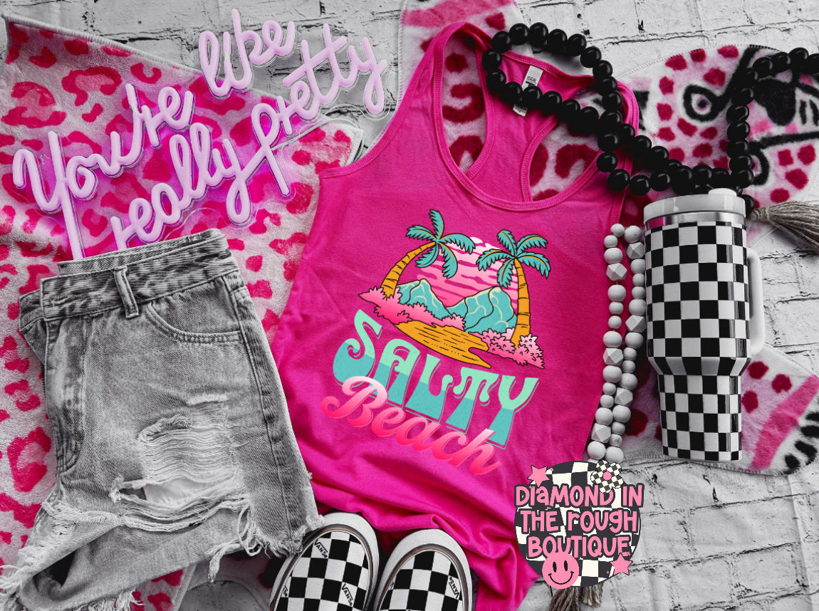 Salty beach-racer back