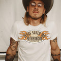Jesus saved me fatherhood-graphic tee