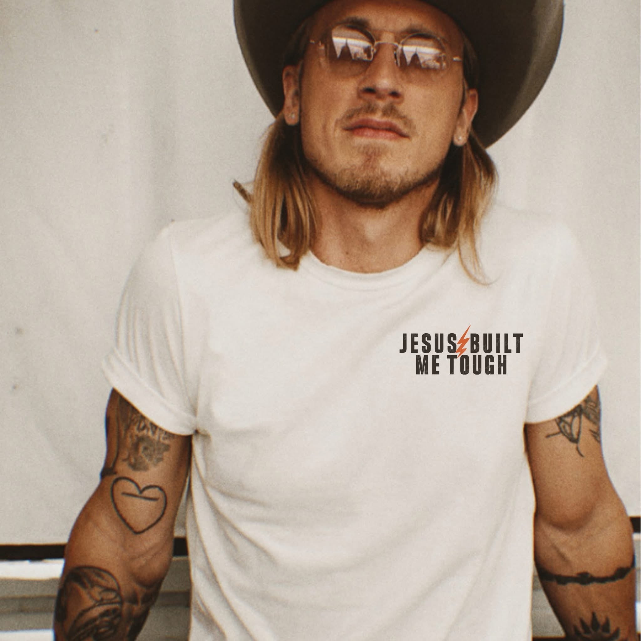 Jesus Built Me Tough-graphic tee