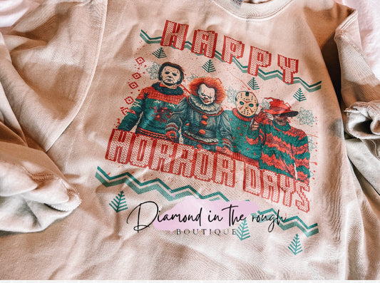 Happy Horror Days-crew neck