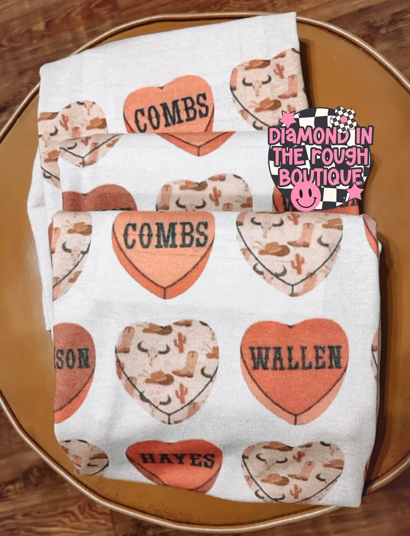 Country Boy Hearts-Tshirt