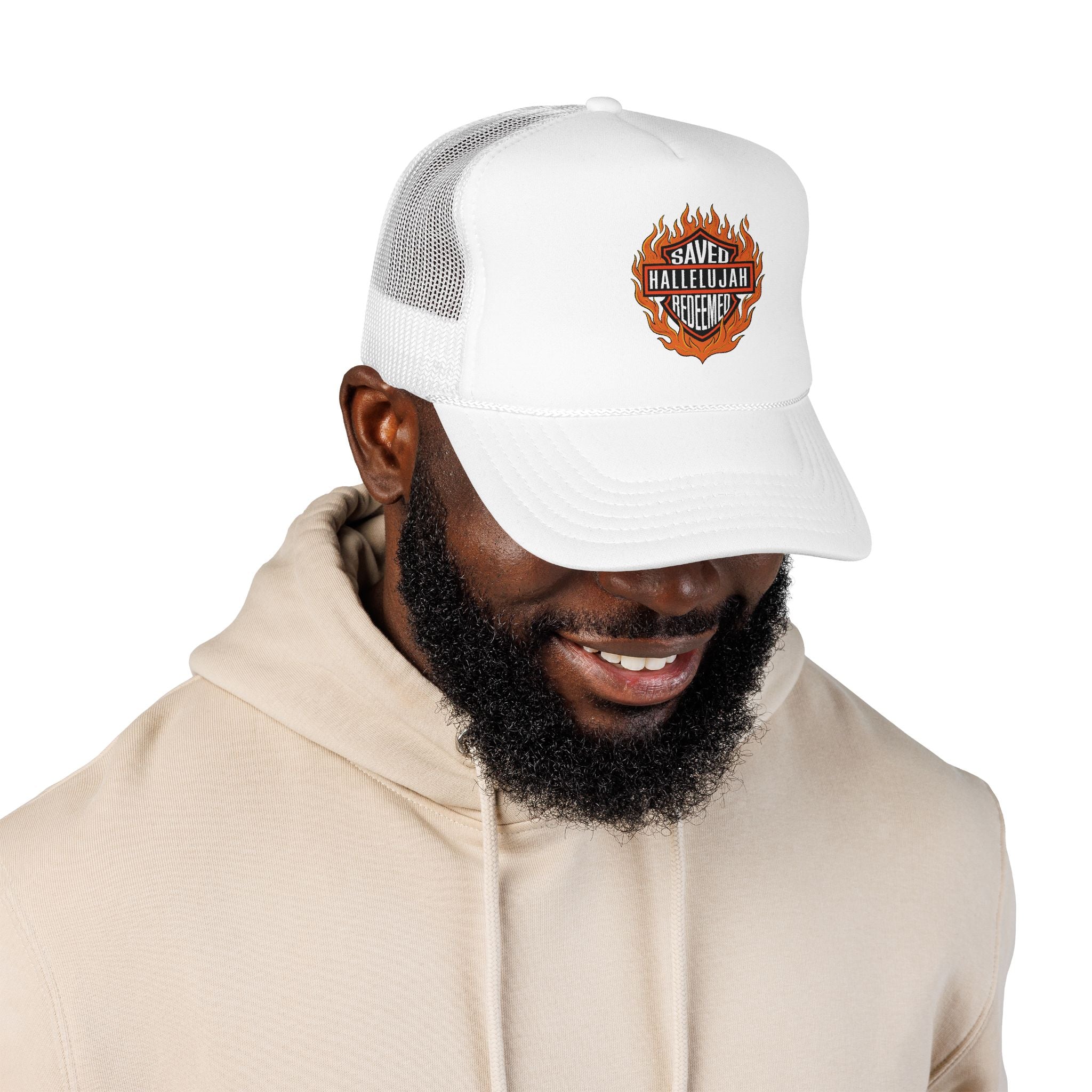 Saved Hallelujah Redeemed Foam Trucker Hat