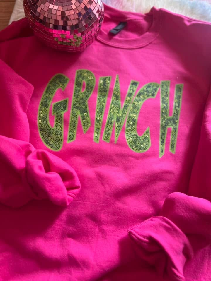 Glitter “Green Guy” sweatshirt