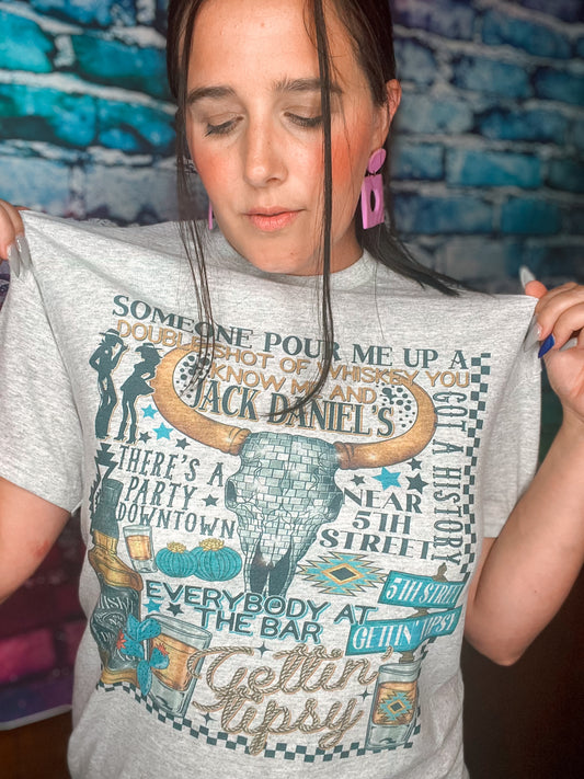 Pour me up a double shot-graphic tee