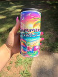 Summer vibes-skinny can koozie
