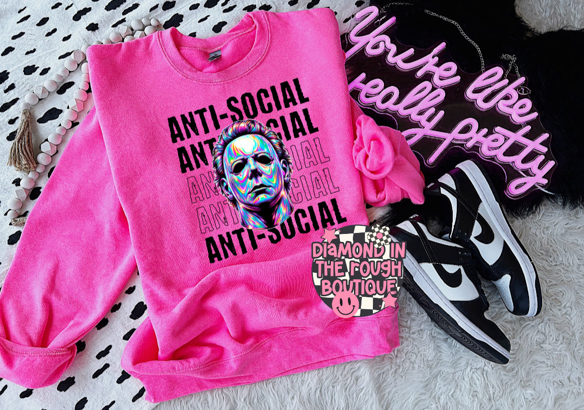 Anti social Michael -crewneck