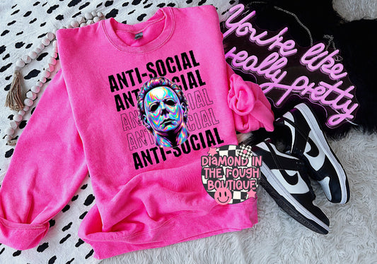 Anti social Michael -crewneck