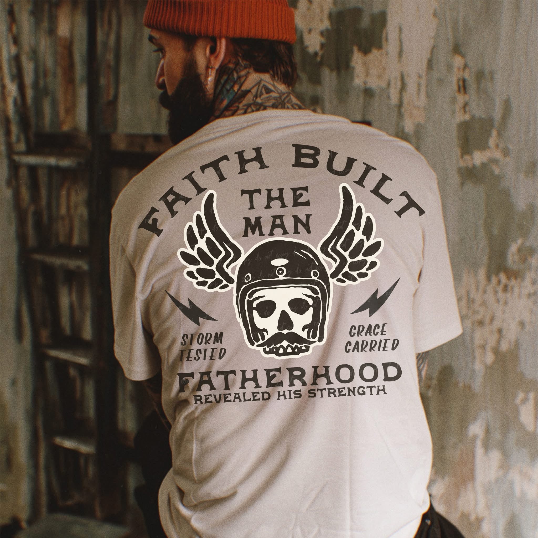 Faith built the man-graphic tee