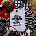 What, from the bottom of my heart-graphic tee
