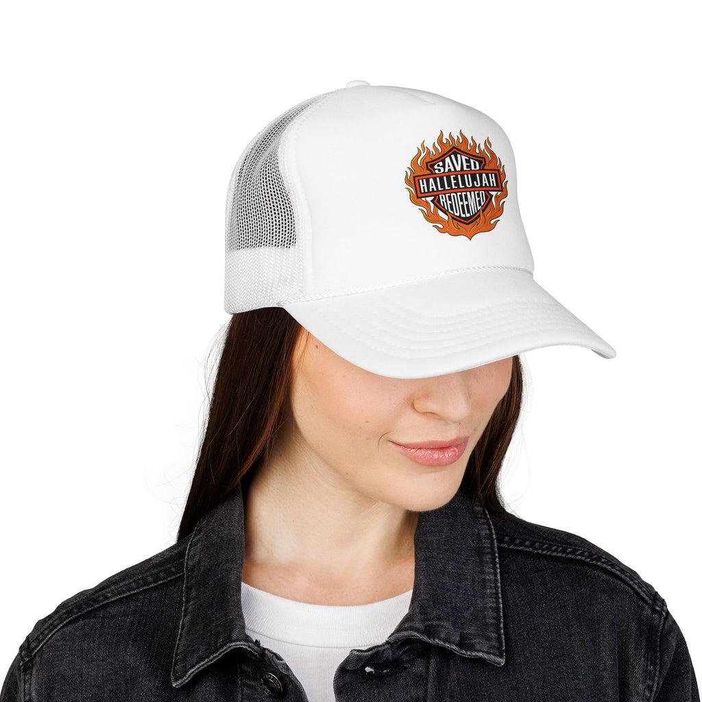 Saved Hallelujah Redeemed Foam Trucker Hat