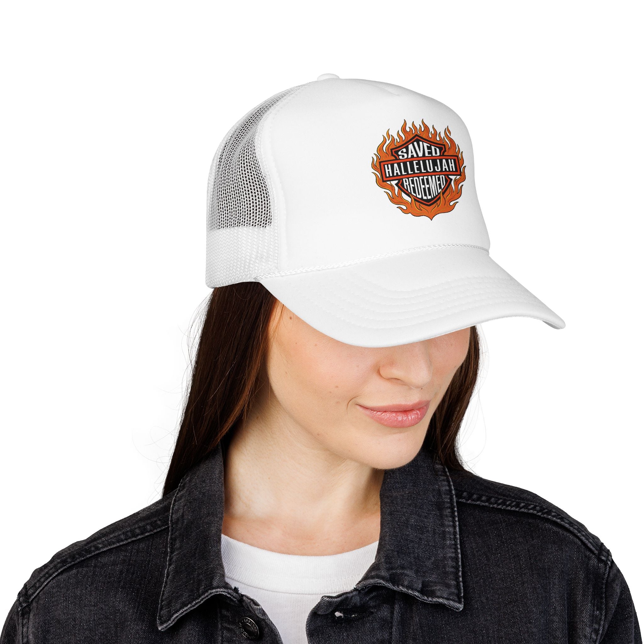 Saved Hallelujah Redeemed Foam Trucker Hat