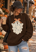 Lace ghost-sweatshirt