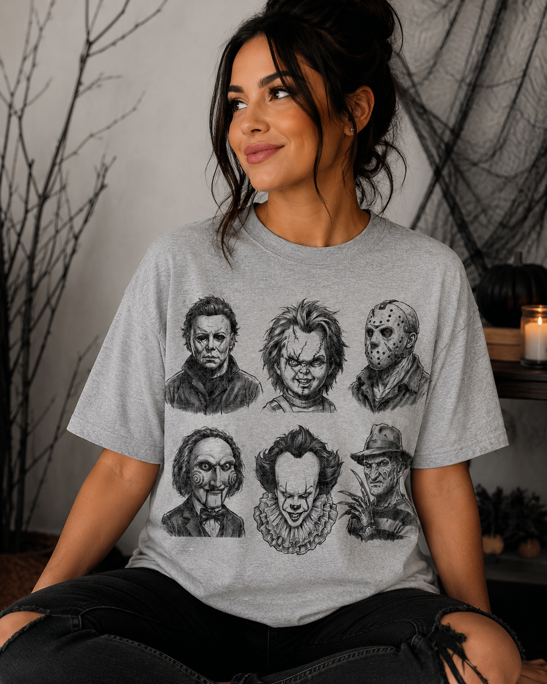 Horror men-graphic tee