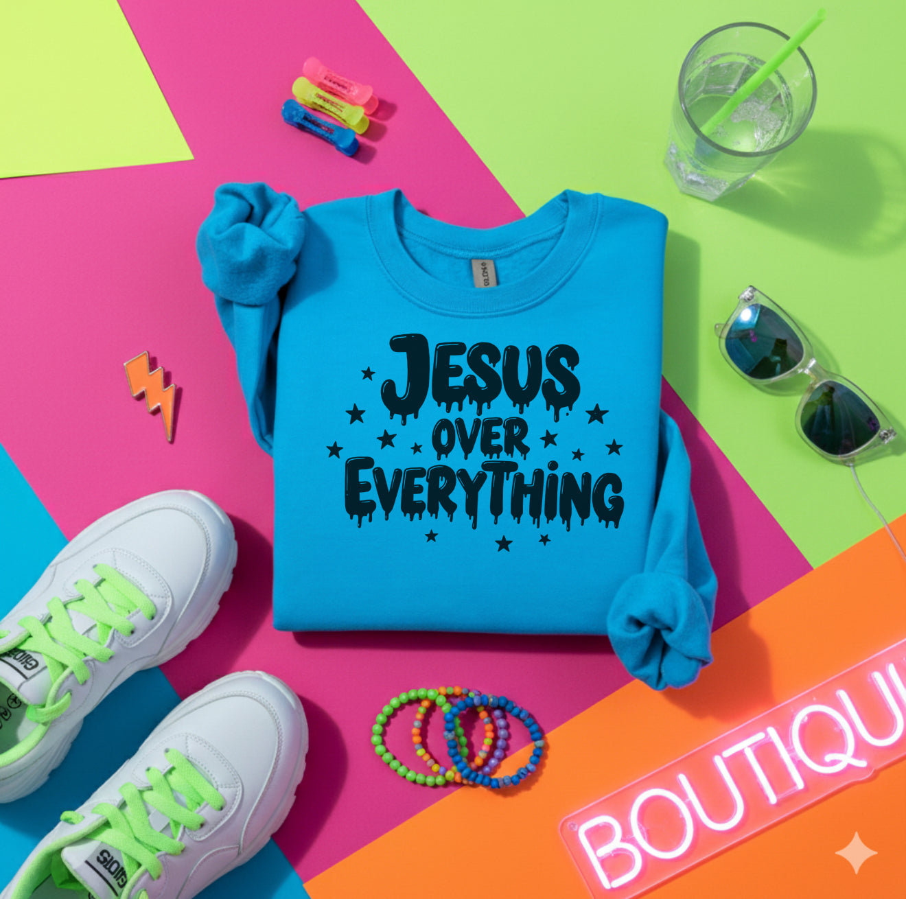 Jesus over everything-sweatshirt