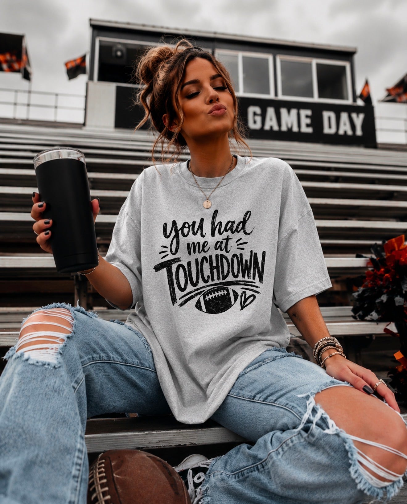 You had me at Touchdown-graphic tee