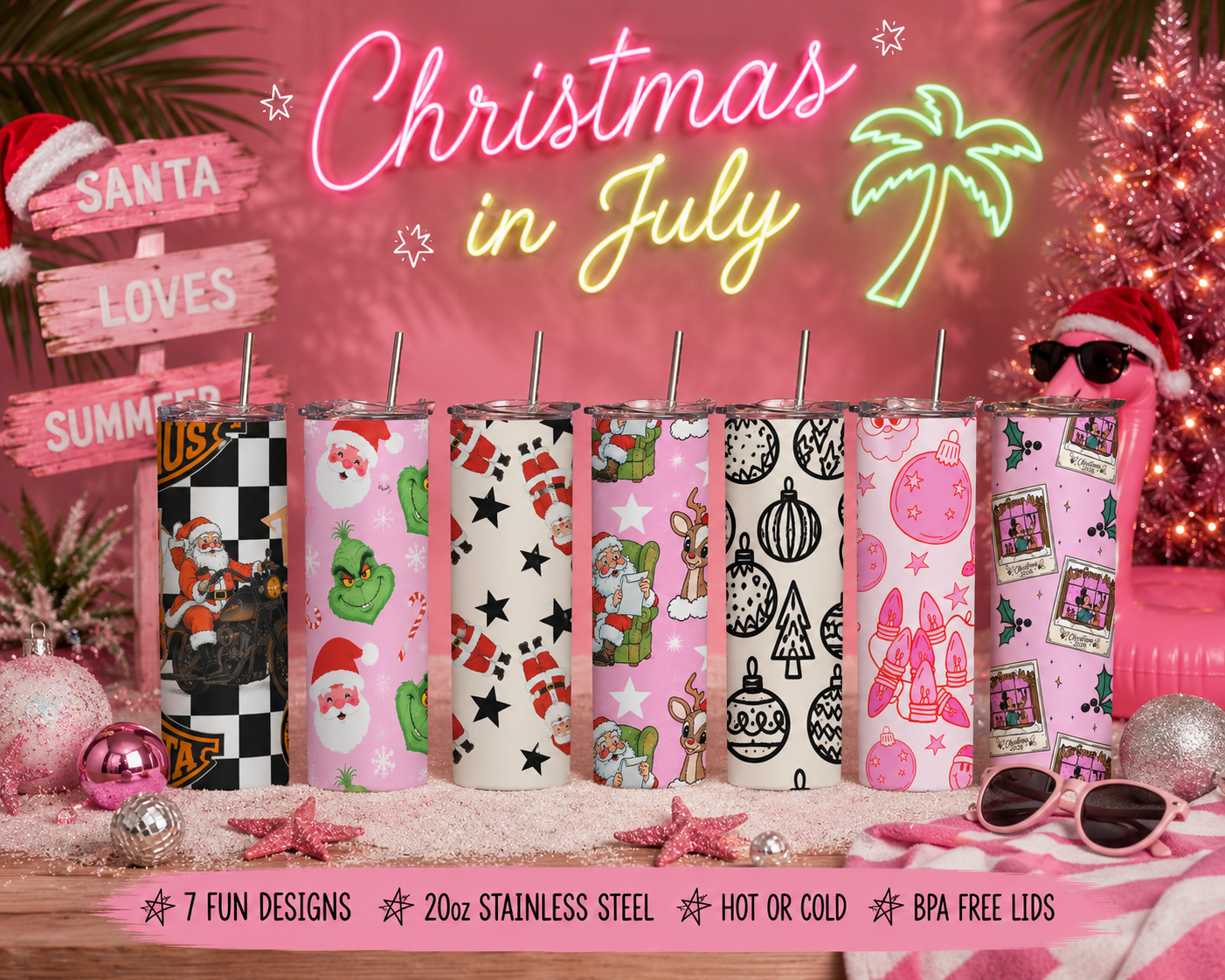 Christmas 20oz tumblers ✨
