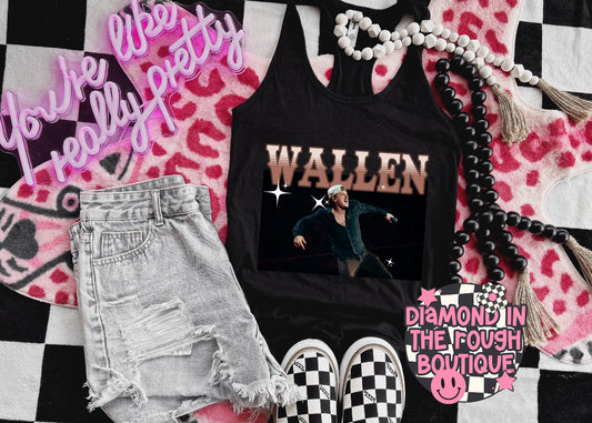 Wallen-racer back tank