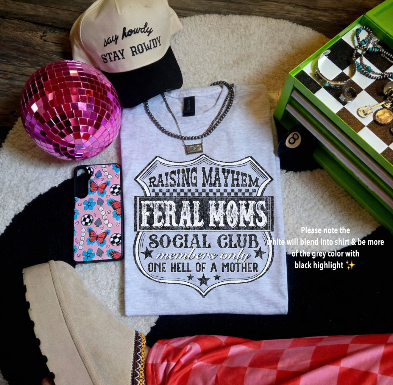 Raising Mayhem feral moms-graphic tee