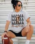 Football Mama- ash grey graphic tee