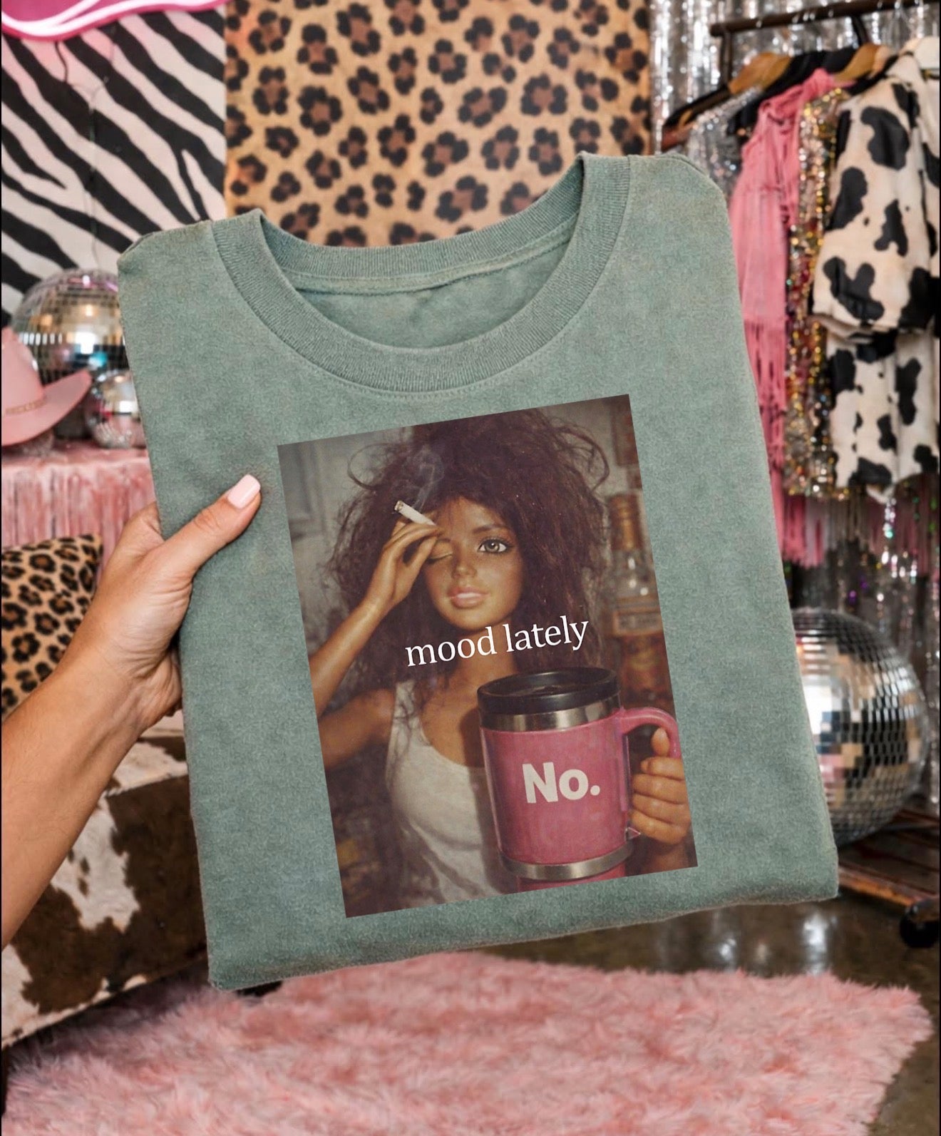 Mood lately barbieee-comfort color tee