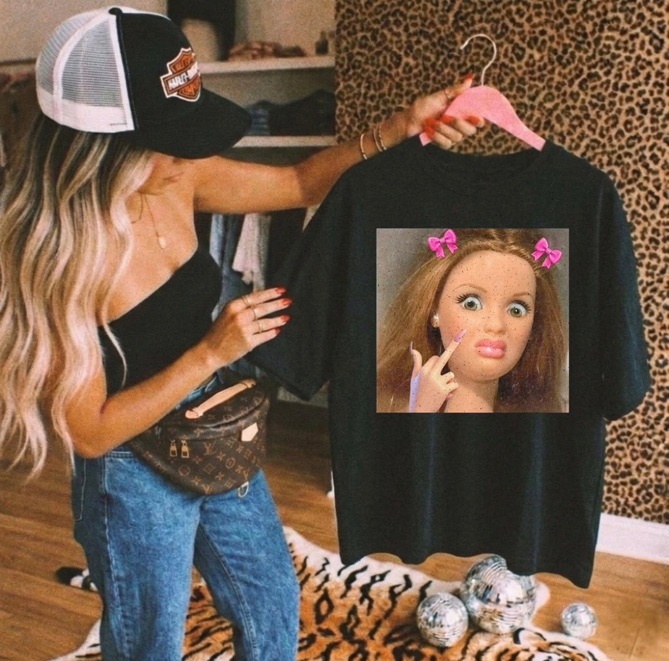 Middle finger barbieee-comfort color tee