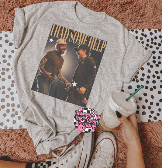 I had some help-graphic tee