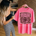 Nirvana embroidered patch -comfort color tee