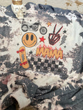 Grunge mama collage-bleached tee