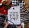 Checkered bows-graphic tee