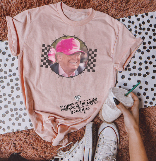Checkered Trump -Graphic Tee