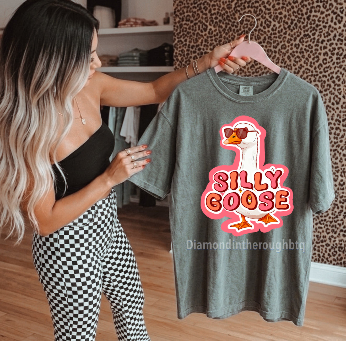 Silly goose -comfort color tee