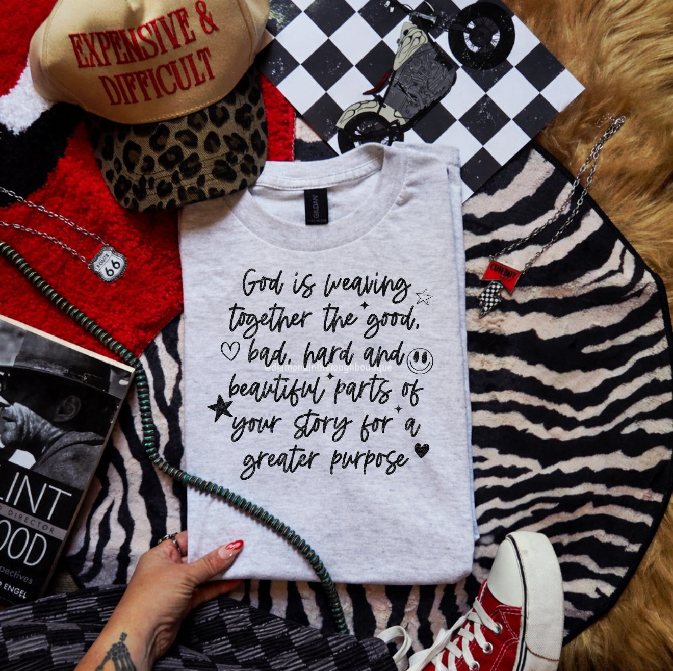 God is weaving-graphic tee