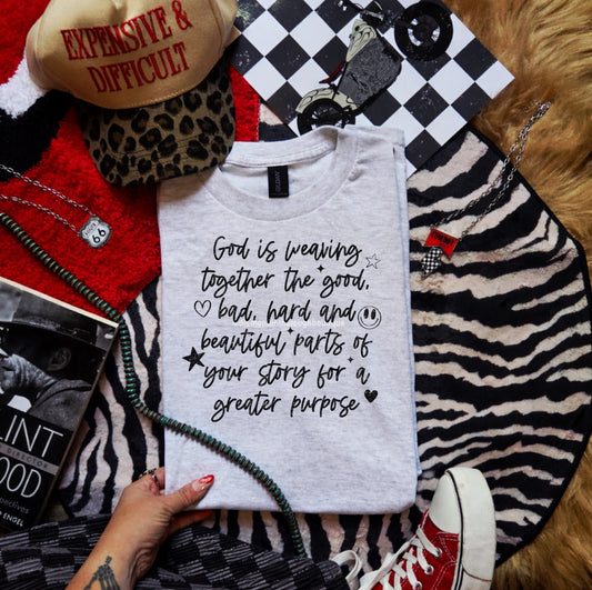 God is weaving-graphic tee